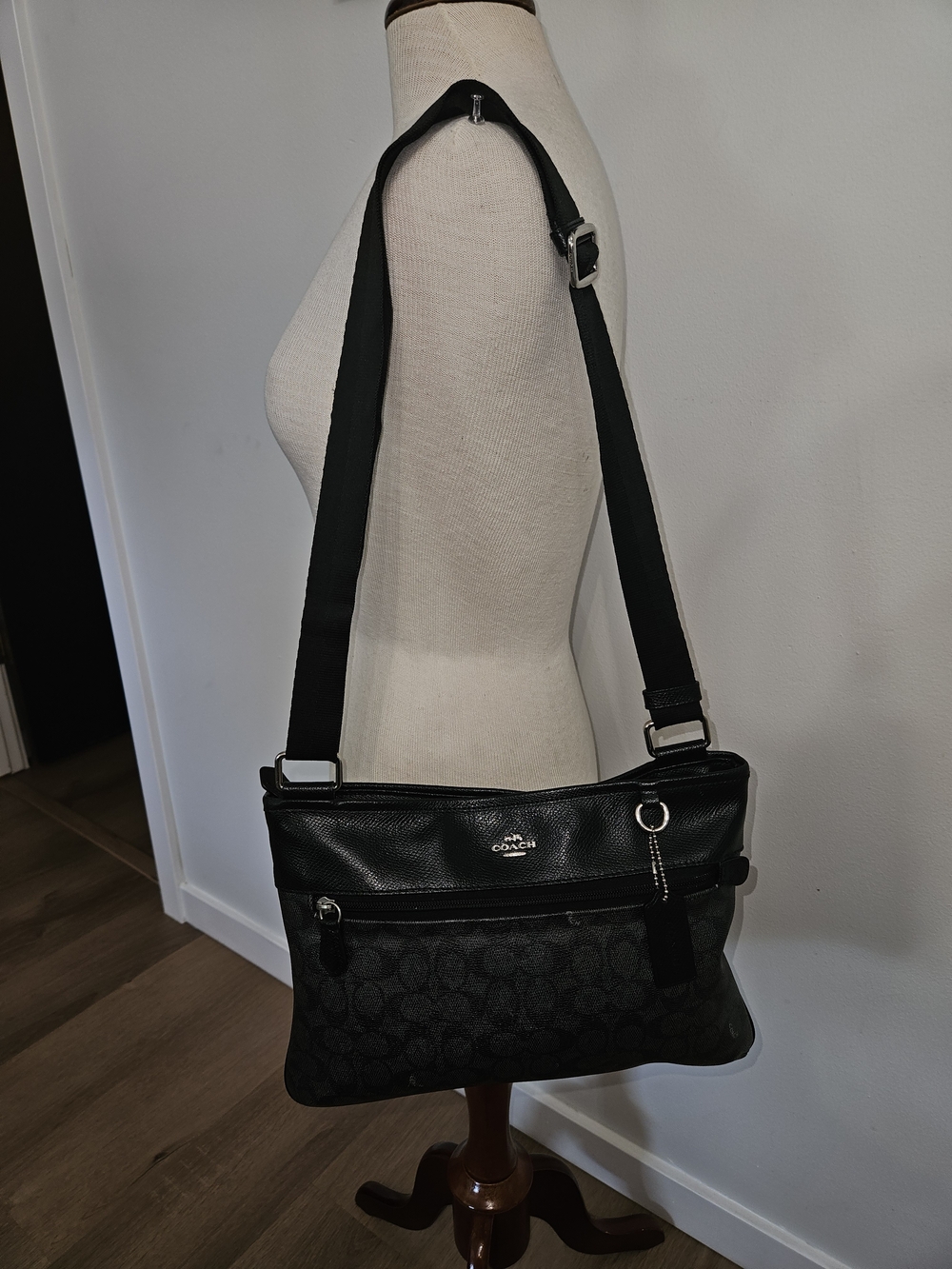 Coach Black Signature Crossbody Bag